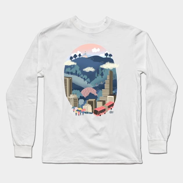 Bogota Long Sleeve T-Shirt by alinailustra